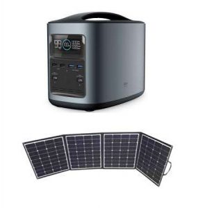 Portable Power Bank Camping integrated with Foldable Solar Panel